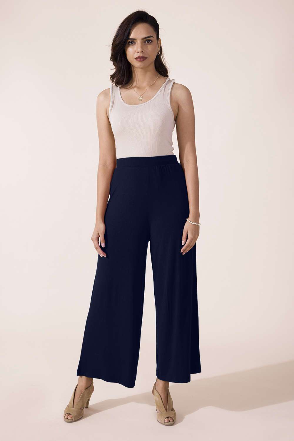 Solid-Full-Length-Viscose-Women-s-Palazzos