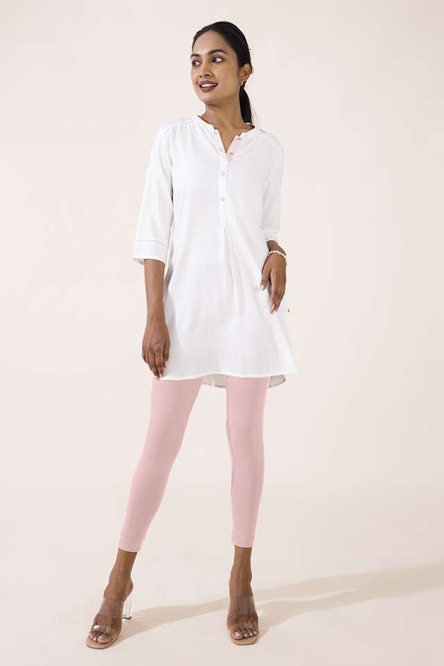 Solid-Ankle-Length-Cotton-Women-s-Leggings