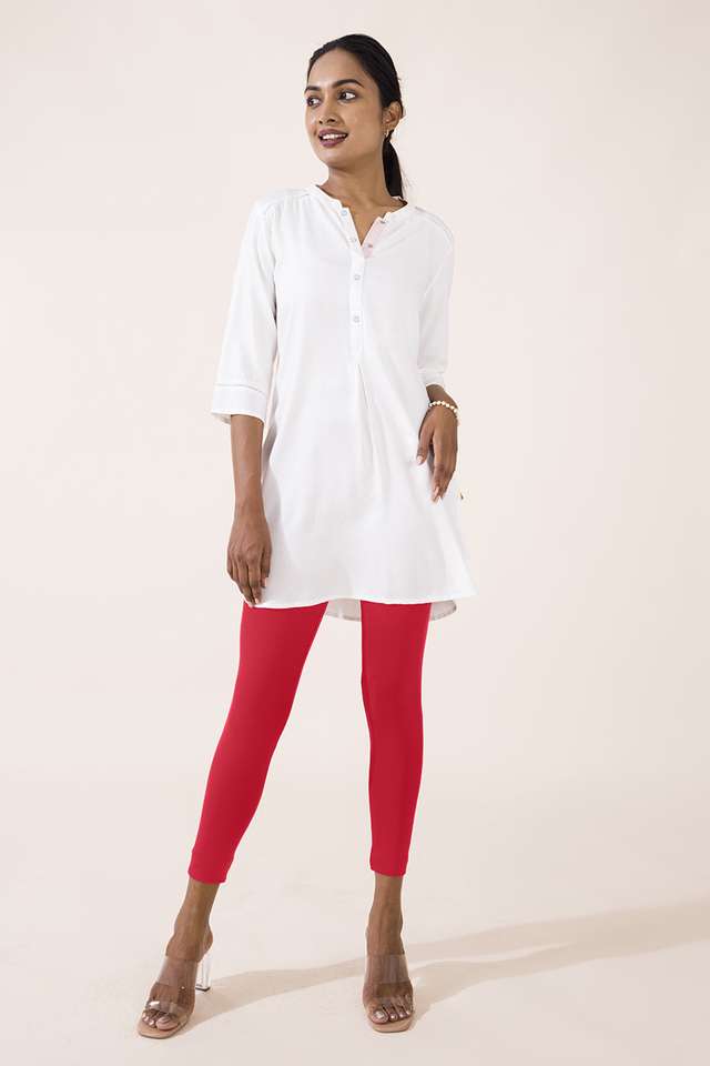 Solid-Ankle-Length-Cotton-Women-s-Leggings