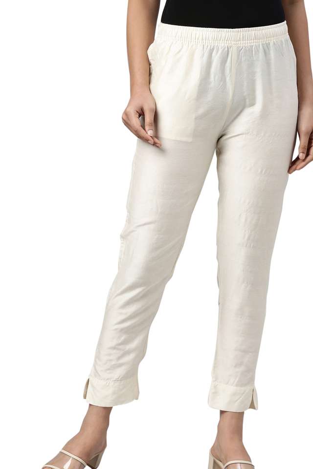 Solid-Tapered-Fit-Modal-Women-s-Casual-Wear-Pants