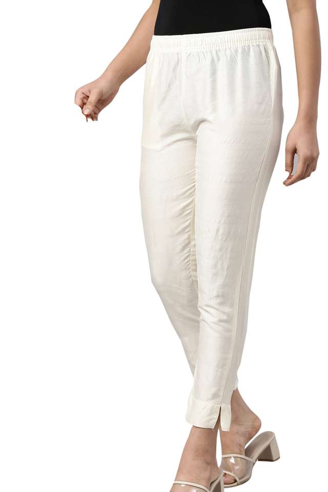 Solid-Tapered-Fit-Modal-Women-s-Casual-Wear-Pants