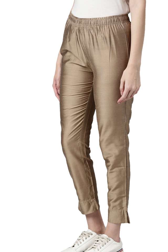 Solid-Tapered-Fit-Modal-Women-s-Casual-Wear-Pants