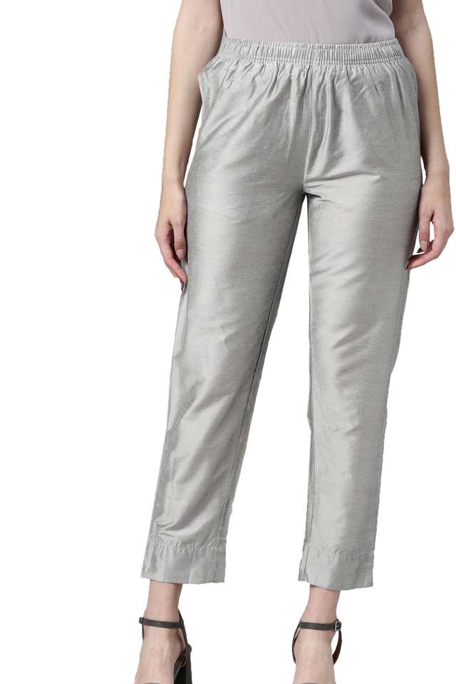 Solid-Tapered-Fit-Modal-Women-s-Casual-Wear-Pants