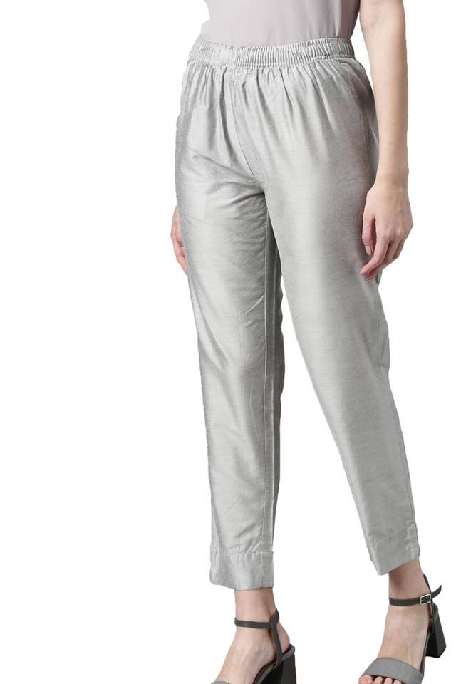 Solid-Tapered-Fit-Modal-Women-s-Casual-Wear-Pants