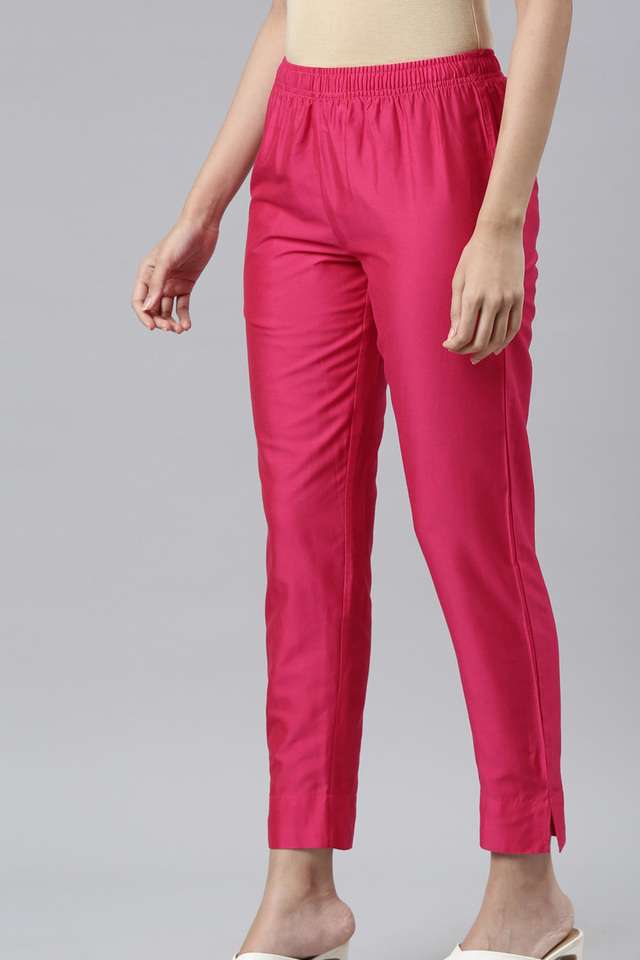 Solid-Tapered-Fit-Modal-Women-s-Casual-Wear-Pants