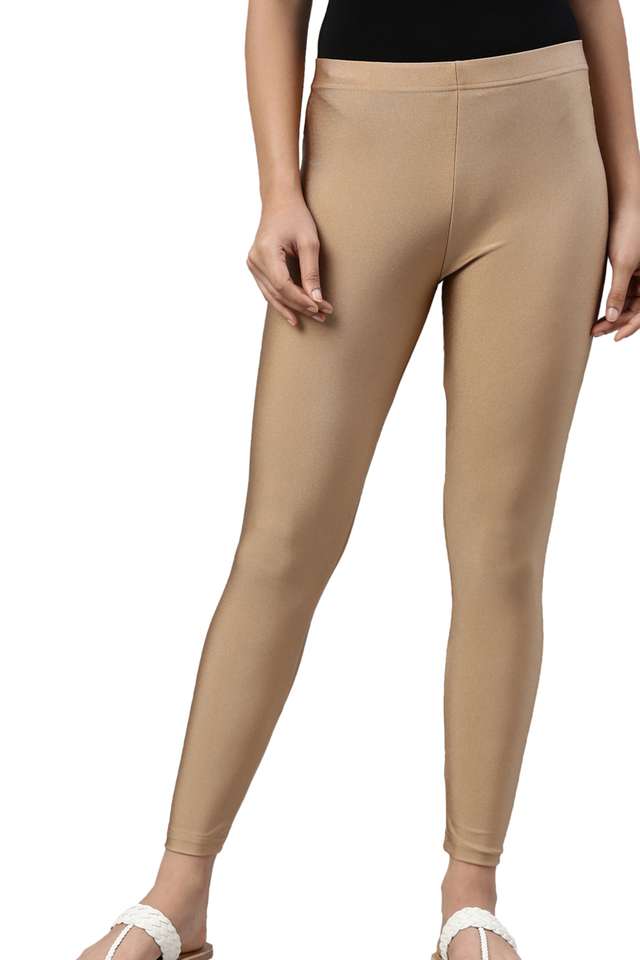 Solid-Ankle-Length-Nylon-Women-s-Leggings