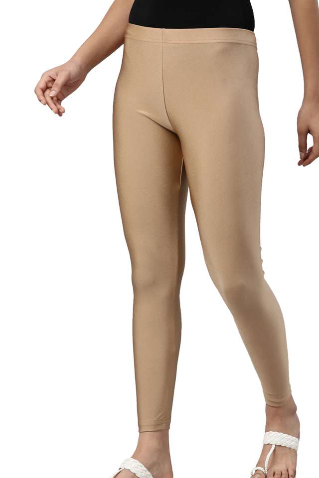Solid-Ankle-Length-Nylon-Women-s-Leggings