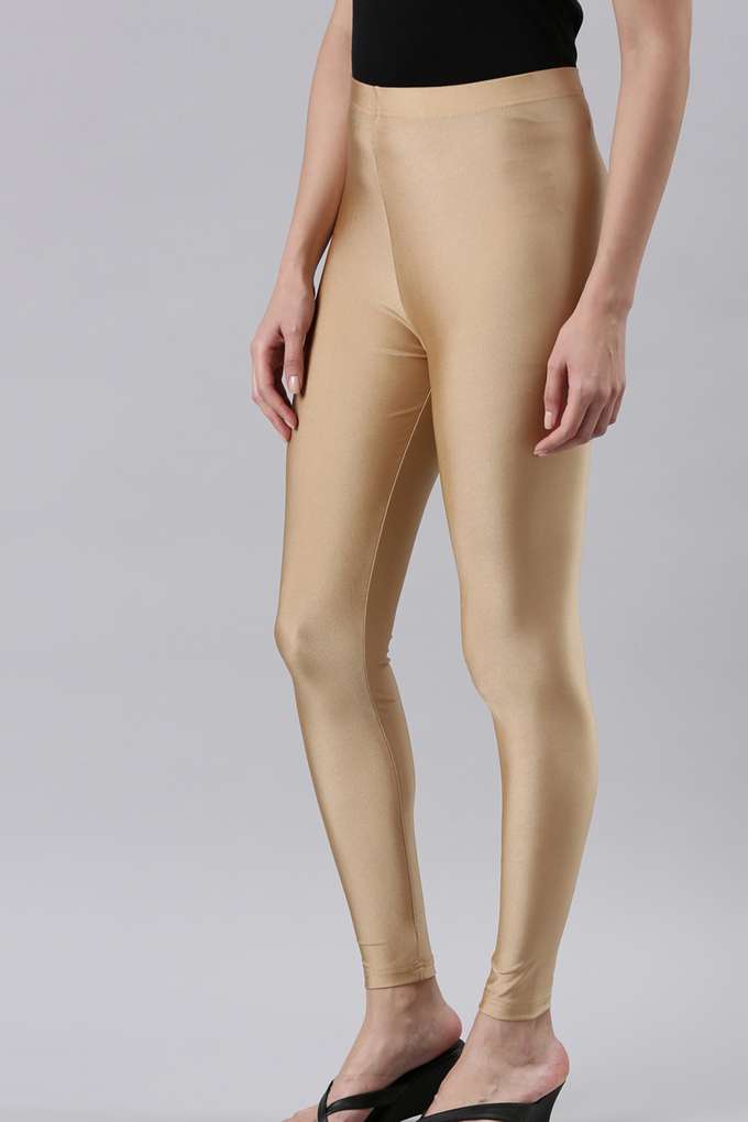 Solid-Ankle-Length-Nylon-Women-s-Leggings