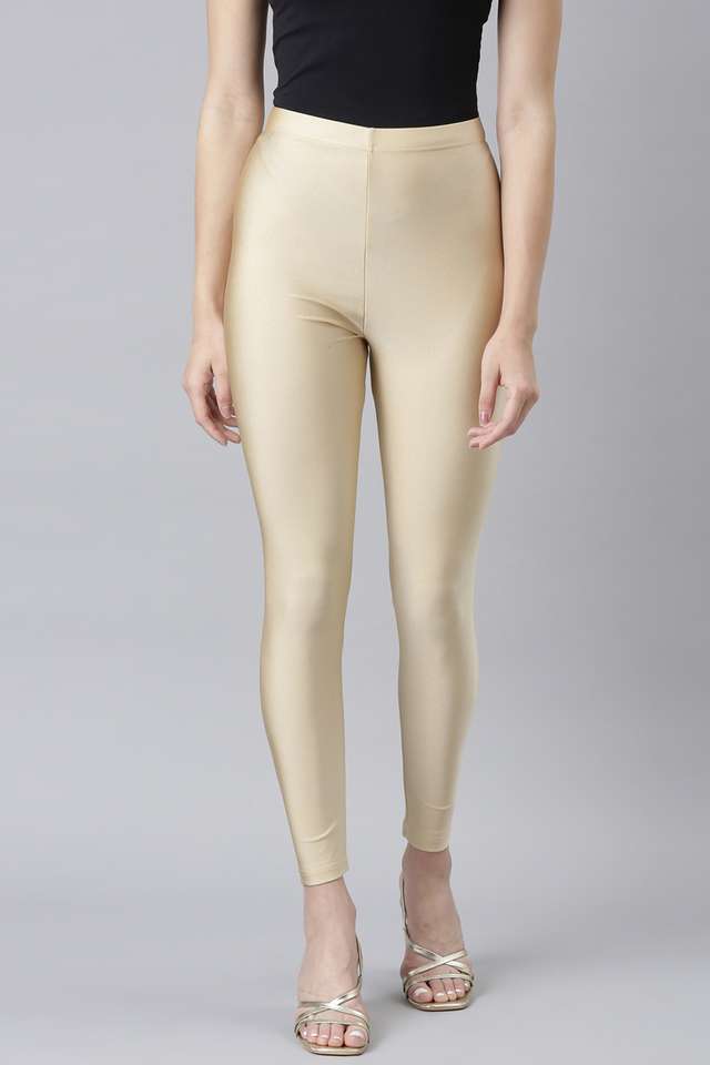 Solid-Ankle-Length-Nylon-Women-s-Leggings