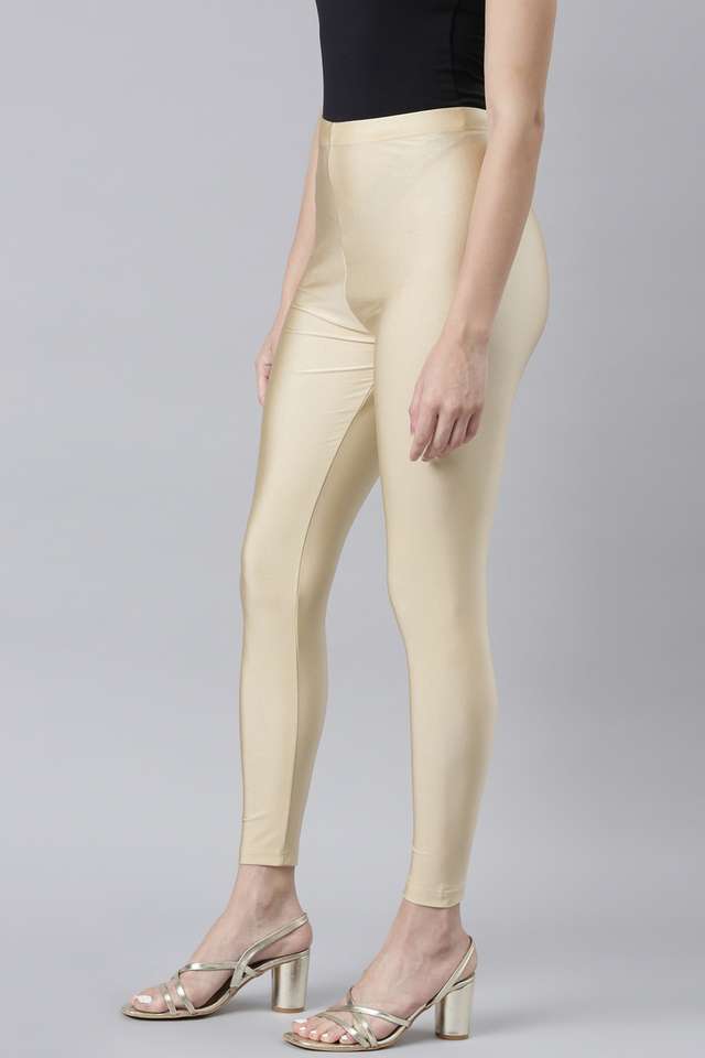 Solid-Ankle-Length-Nylon-Women-s-Leggings