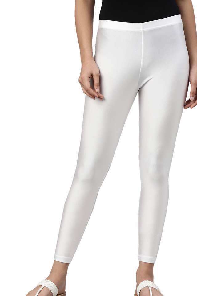 Solid-Ankle-Length-Nylon-Women-s-Leggings