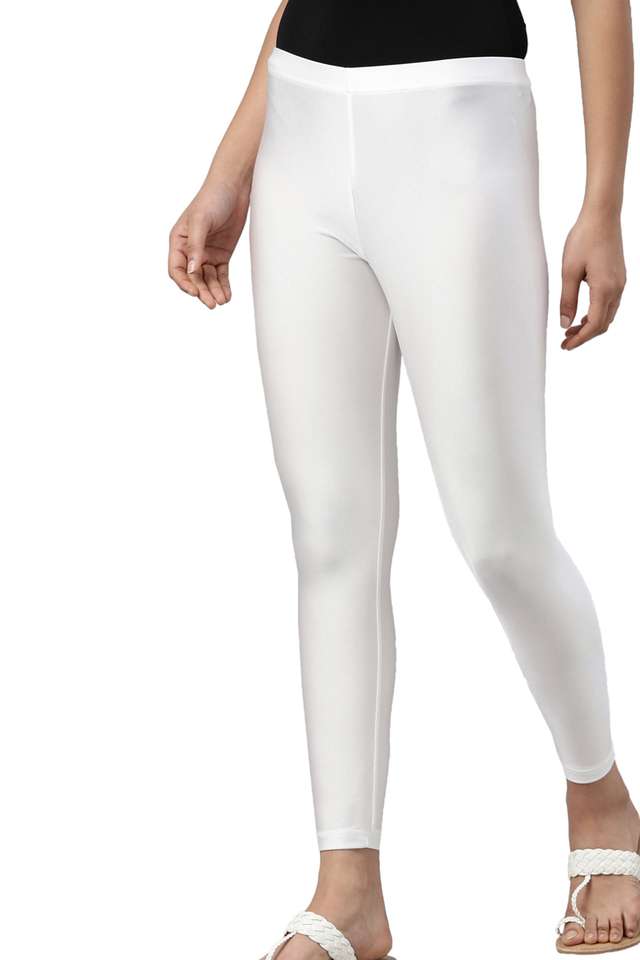 Solid-Ankle-Length-Nylon-Women-s-Leggings