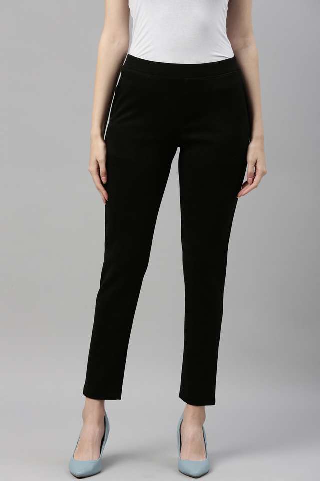 Polyester-Regular-Fit-Women-s-Jeggings