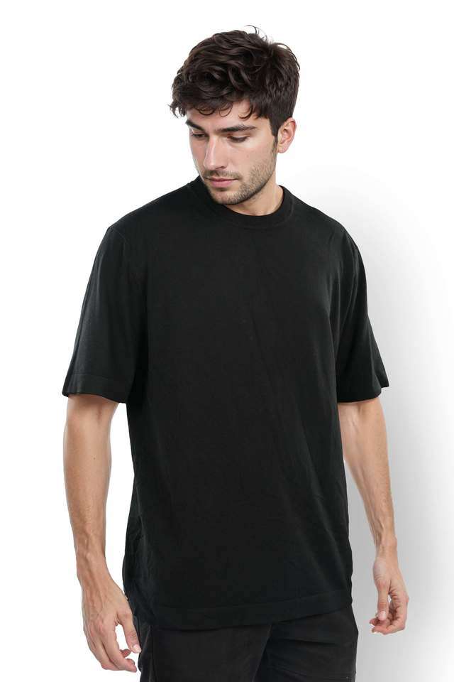 Solid-Cotton-Round-Neck-Men-s-T-Shirt