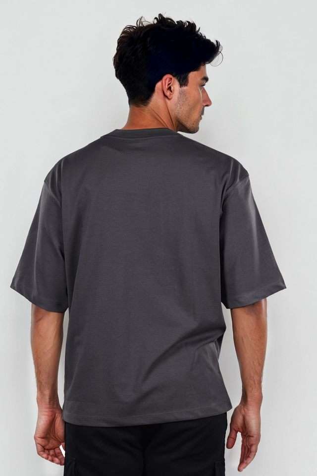 Solid-Blended-Fabric-Round-Neck-Men-s-T-Shirt