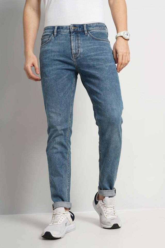 Light-Wash-Cotton-Slim-Fit-Men-s-Jeans