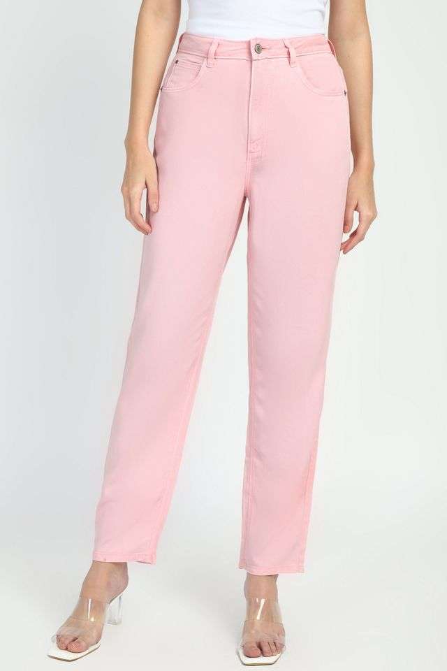 Solid-Regular-Fit-Lyocell-Women-s-Casual-Wear-Pants