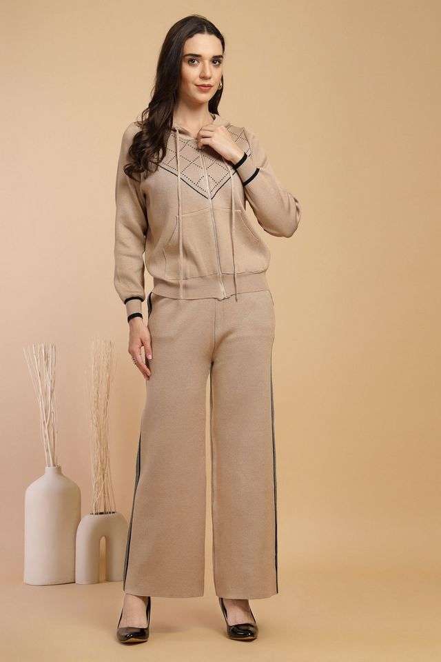 Solid-Acrylic-Regular-Fit-Women-s-Co-Ord-Set