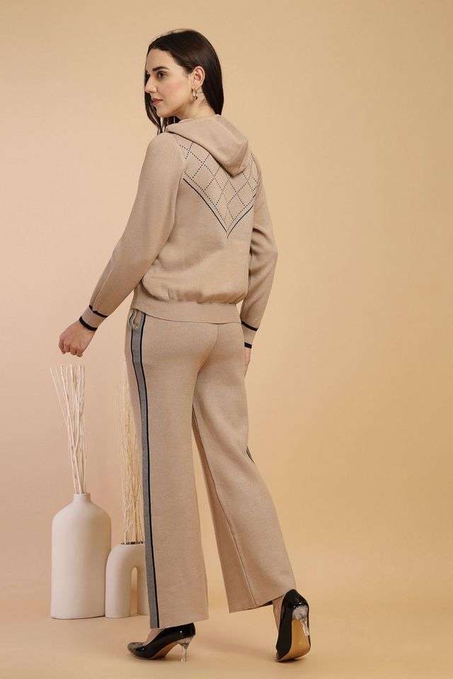 Solid-Acrylic-Regular-Fit-Women-s-Co-Ord-Set