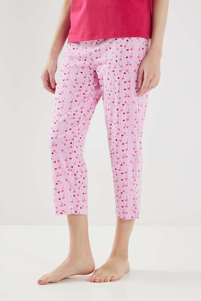 Regular-Fit-Calf-Length-Cotton-Women-s-Casual-Wear-Capris