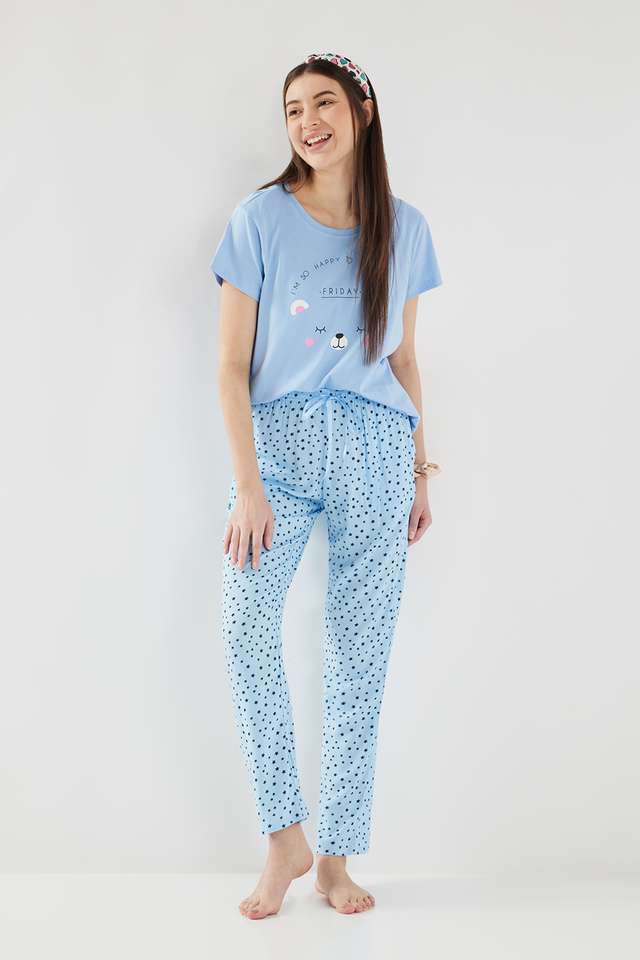 Printed-Ankle-Length-Viscose-Women-s-Pyjamas