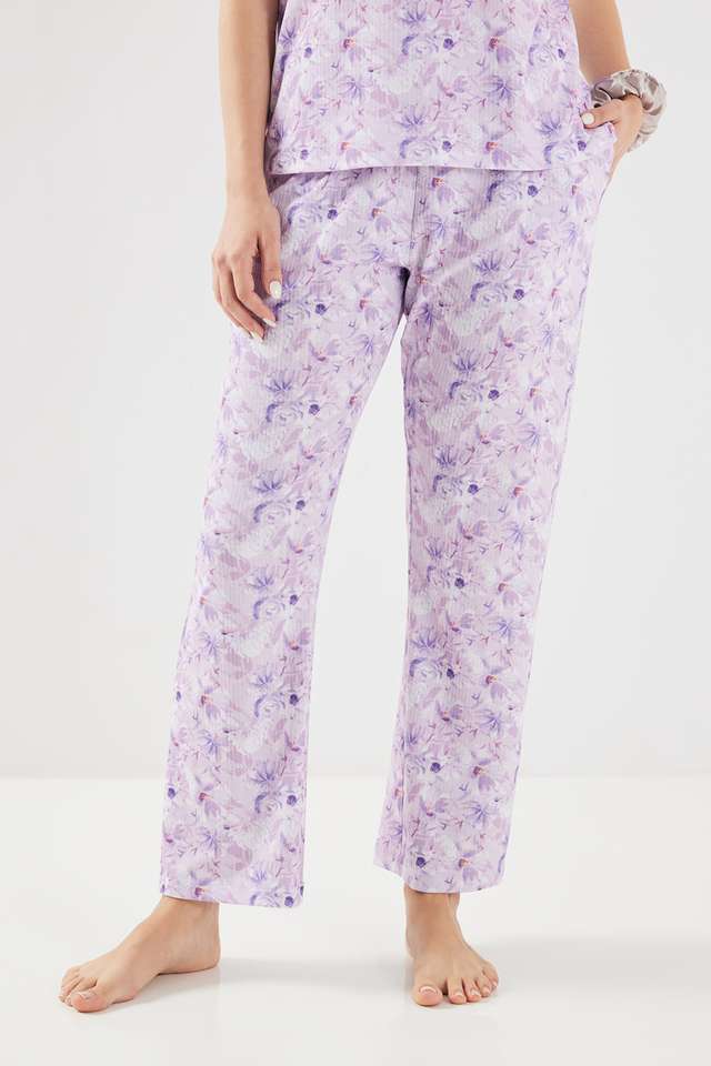Printed-Ankle-Length-Polyester-Women-s-Pyjamas