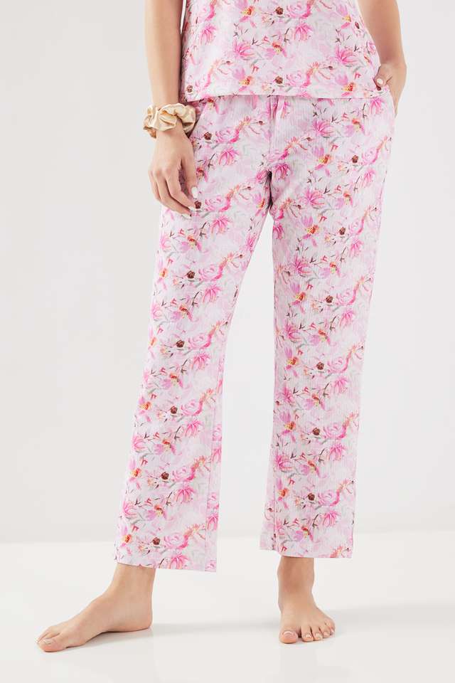 Printed-Ankle-Length-Polyester-Women-s-Pyjamas
