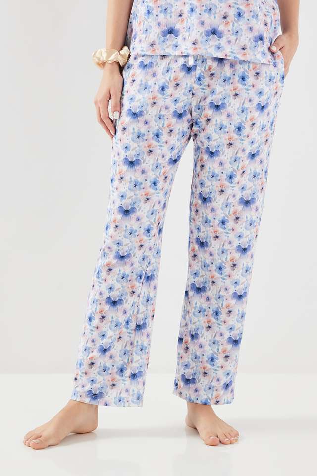 Printed-Ankle-Length-Polyester-Women-s-Pyjamas