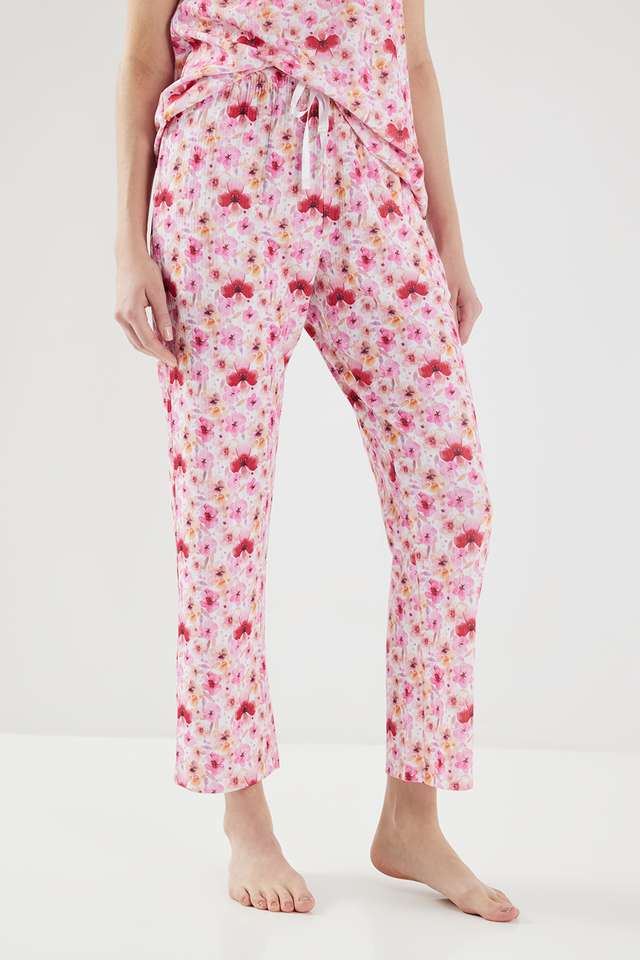 Printed-Ankle-Length-Polyester-Women-s-Pyjamas