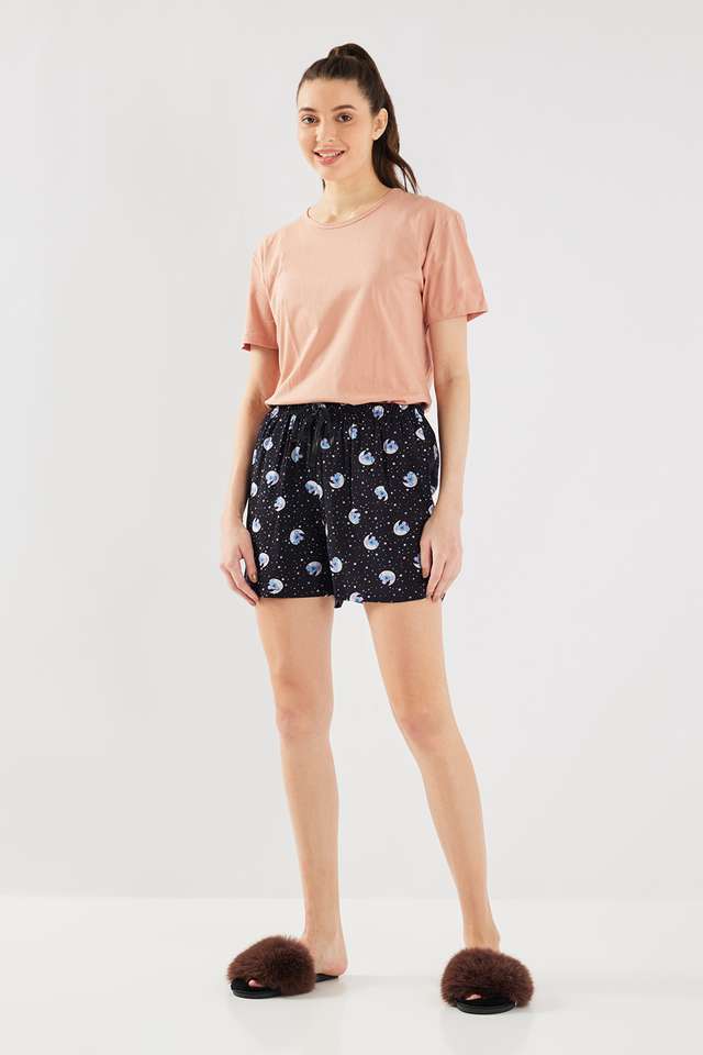 Regular-Fit-Mid-Thigh-Viscose-Women-s-Active-Wear-Shorts