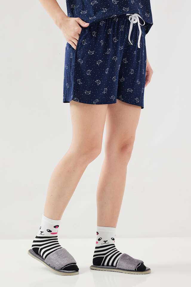 Regular-Fit-Mid-Thigh-Viscose-Women-s-Active-Wear-Shorts