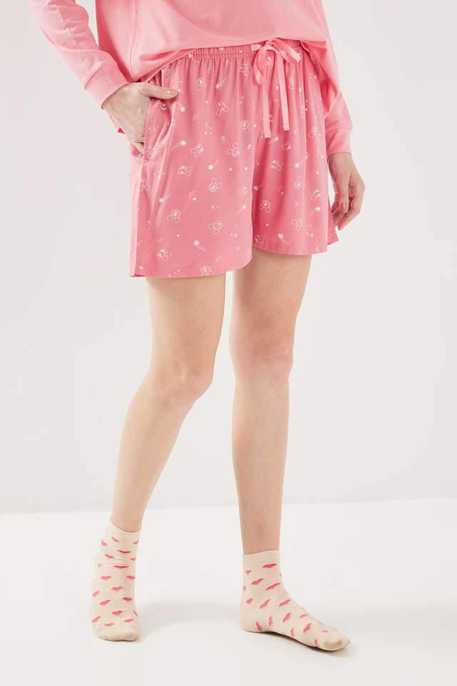Regular-Fit-Mid-Thigh-Viscose-Women-s-Active-Wear-Shorts