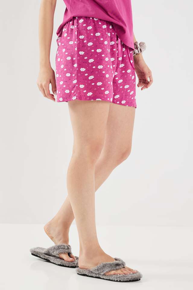 Regular-Fit-Mid-Thigh-Viscose-Women-s-Active-Wear-Shorts