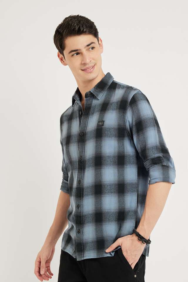 Checks-Cotton-Regular-Fit-Men-s-Casual-Shirt
