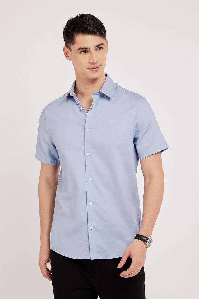 Textured-Cotton-Slim-Fit-Men-s-Casual-Shirt