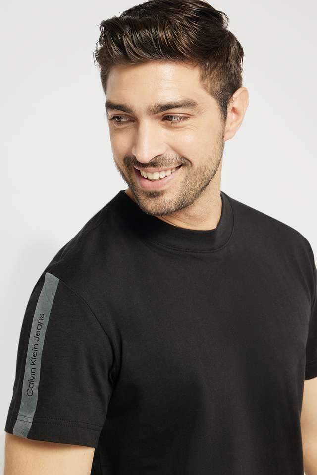 Solid-Cotton-Round-Neck-Men-s-T-Shirt