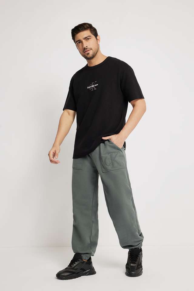 Solid-Cotton-Regular-Fit-Men-s-Track-Pants