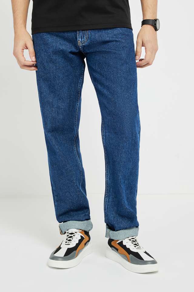 Light-Wash-Cotton-Straight-Fit-Men-s-Jeans