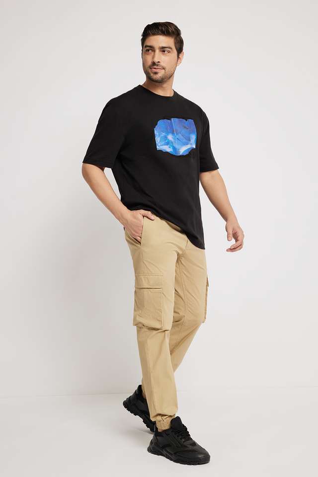 Solid-Cotton-Round-Neck-Men-s-T-Shirt