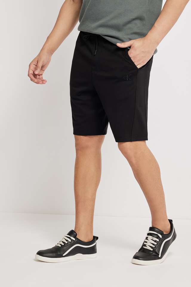 Solid-Polyester-Regular-Fit-Men-s-Shorts