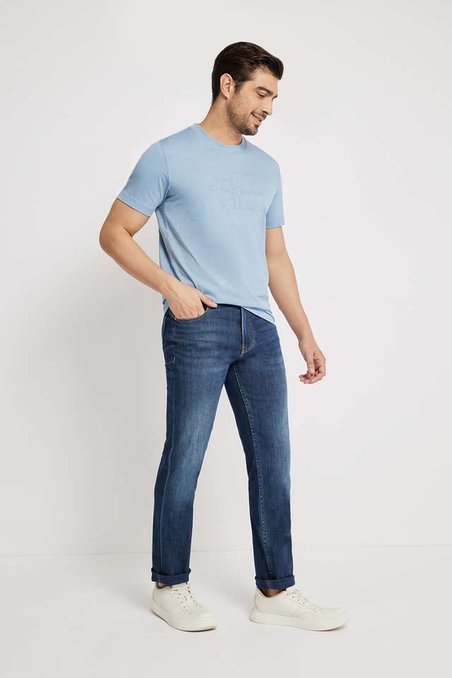 Solid-Cotton-Round-Neck-Men-s-T-Shirt