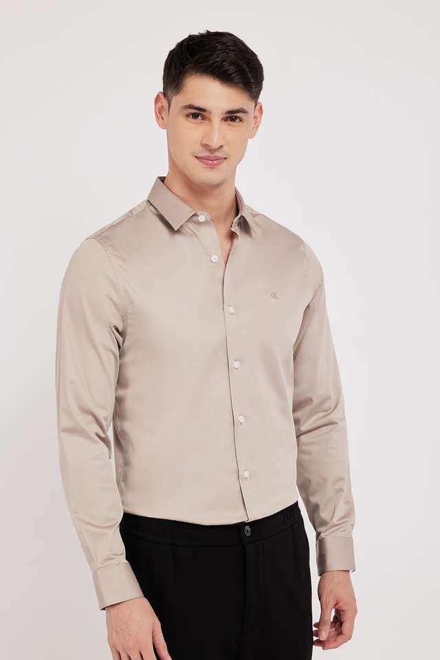 Solid-Cotton-Slim-Fit-Men-s-Casual-Shirt