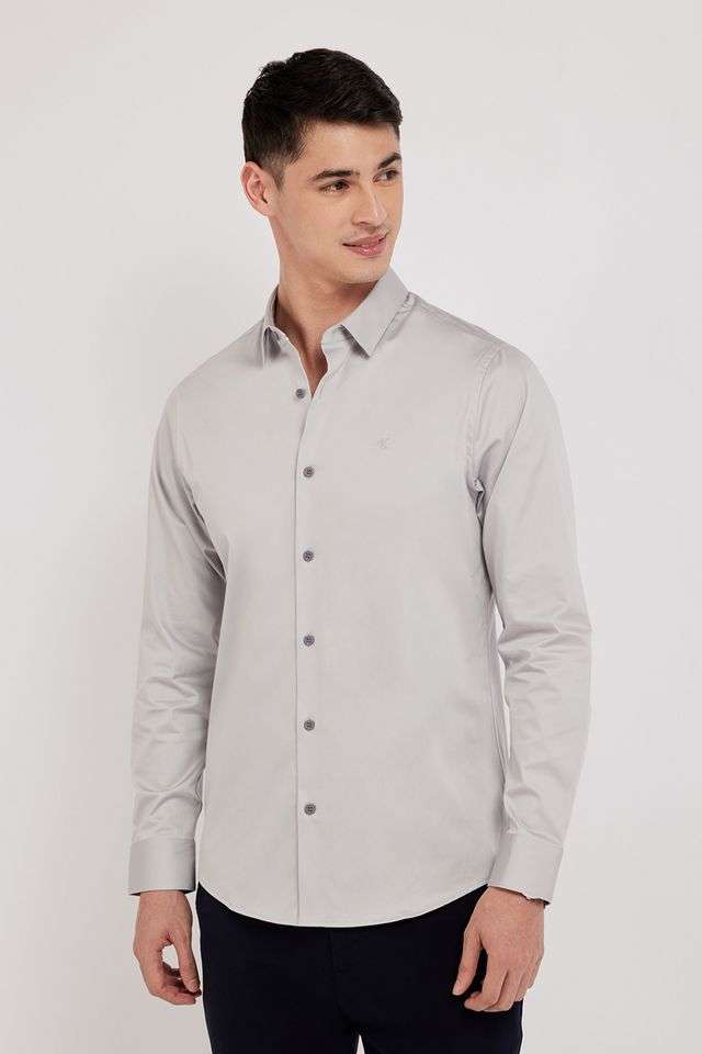 Solid-Cotton-Slim-Fit-Men-s-Casual-Shirt