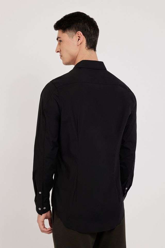 Solid-Cotton-Slim-Fit-Men-s-Casual-Shirt