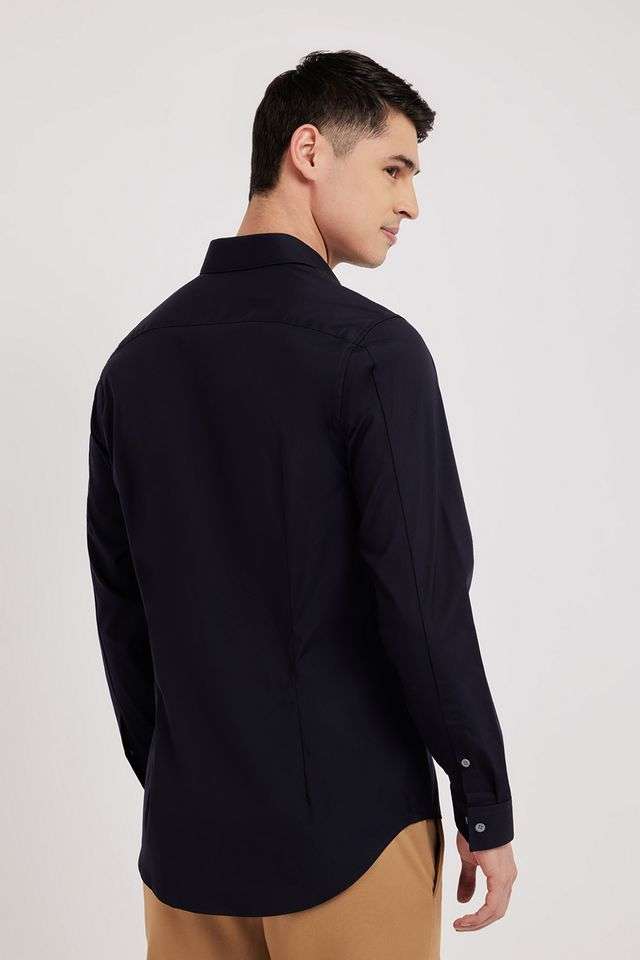 Solid-Cotton-Slim-Fit-Men-s-Casual-Shirt