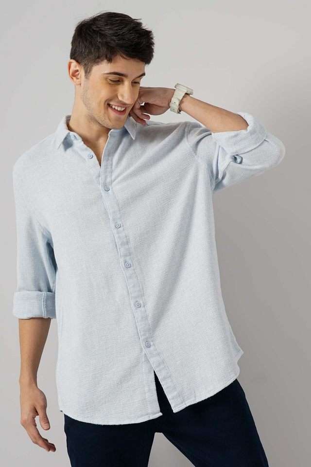 Solid-Cotton-Regular-Fit-Men-s-Casual-Shirt
