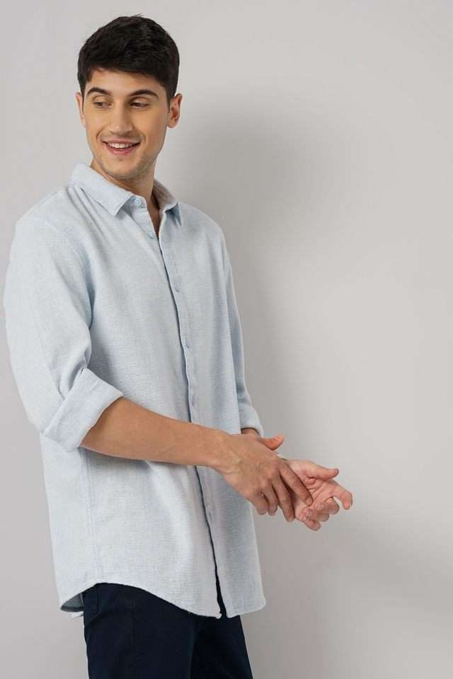 Solid-Cotton-Regular-Fit-Men-s-Casual-Shirt