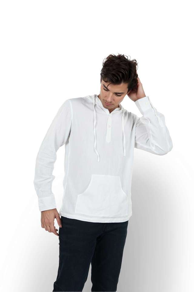 Solid-Blended-Fabric-Regular-Fit-Men-s-Casual-Shirt