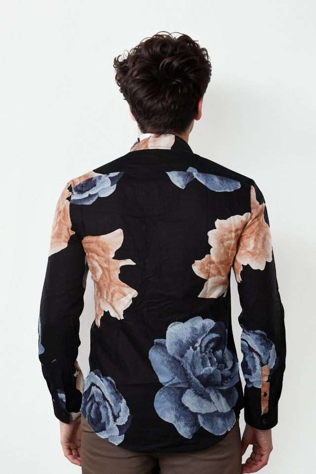 Printed-Cotton-Blend-Regular-Fit-Men-s-Casual-Wear-Shirt