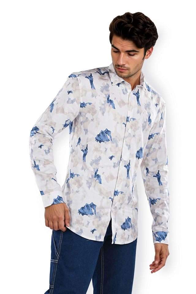 Printed-Cotton-Blend-Regular-Fit-Men-s-Casual-Shirt